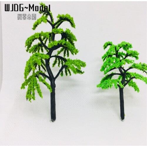 Wiking100artificial Plastic model trees Architecture 9.5cm ABS plastic for railroad model train layoutGarden street trees