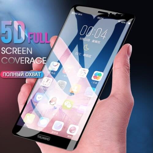 5D Full Cover Tempered Glass for Huawei Honor 8 Lite View 10 6X 7X 7S Glass for Honor 6C Pro 5D Glass on Honor 9 Lite 8 Pro Play