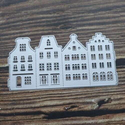 Building Lantern Box Metal Cutting Dies Stencil for DIY Scrapbooking Photo Album Embossing Paper Cards Making Decor Crafts