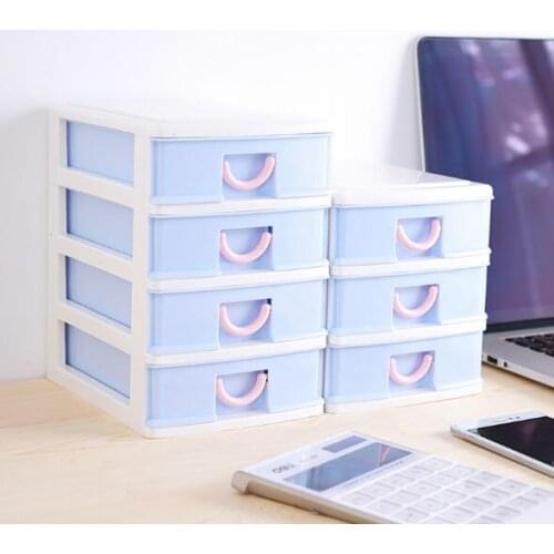 1PC Multi Layer Large Capacity Pink Dressing Case Jewel Case Drawer Type Storage Box for Girl NV 005