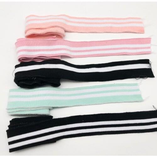 10pcs Summer Polyester Cuffs T-shirt Neckline Lower Hem Rib for Clothing Accessories