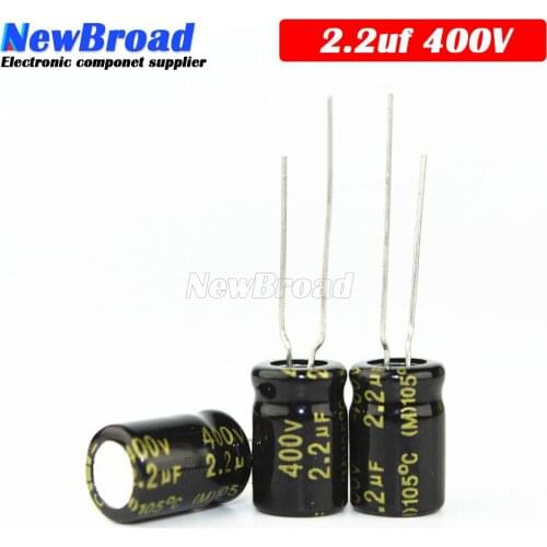 10PCS Original aluminum electrolytic capacitor 2.2UF 400V 8x11.5mm plug-in multi specification