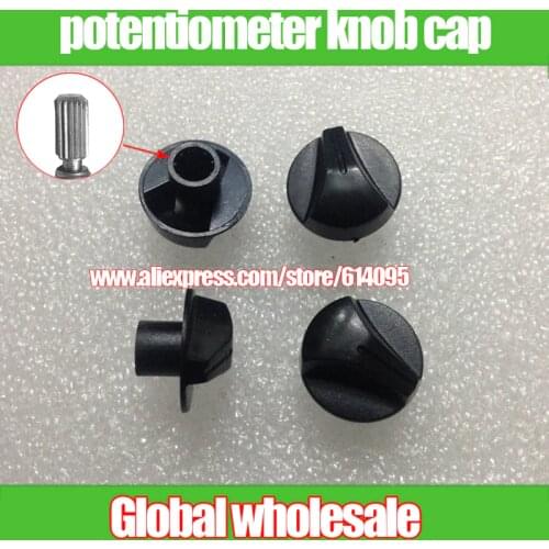 20pcs potentiometer switch knob cap / 6mm hole switch audio audio volume knob cap / power knob flower shaft high 14.5mm