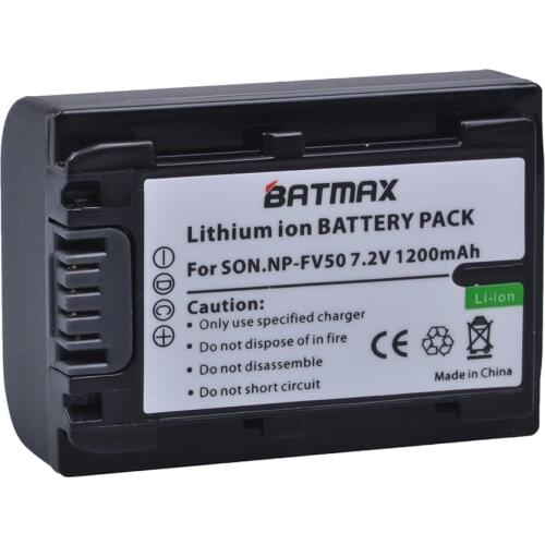 1PC NP-FV50 NP FV50 Camera Battery for SONY HDR CX390 290E PJ510 820E 790E 660E XR260 CX700E PJ50E 30E SR68 CX180E VG10E