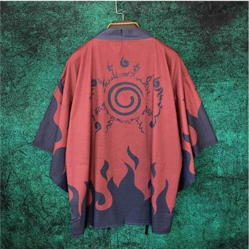 Anime Hatake Kakashi Kimono Cosplay Costumes Konoha Hokage Kurama Seal Symbol Cloak Haori Pajamas Cardigan Bathrobe Coat New