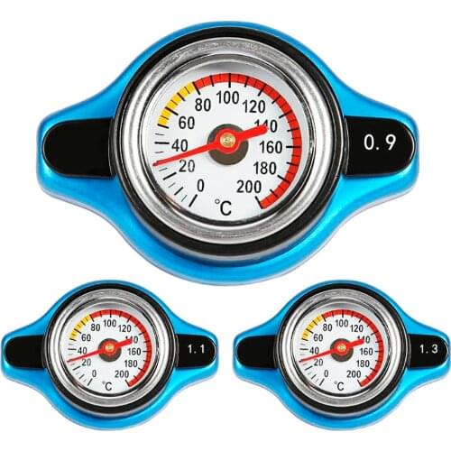 Car radiator cover with coolant temperature sensor (0,9 bar/1,1 bar/1,3 bar), radiator cover for auto