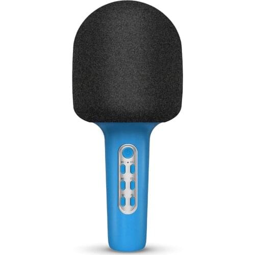 Wireless karaoke, handheld karaoke speaker with magic sound function, the best gift toy for children, girls, and adults (blue)