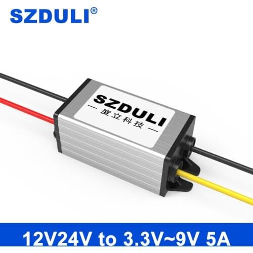 12V 24V to 3.3V 3.7V 4.2V 5V 6V 7.5V 9V 5A DC power supply step-down module on-board transformer converter CE RoHS