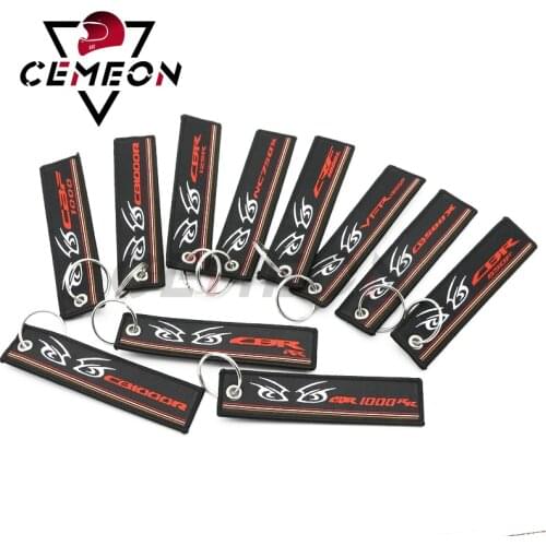 Honda Motorcycle Embroidered Key Pendant Bumblebee MSX125 REPSOL GOLOWING GL1800 X-ADV FORZA Key Ring Keychain