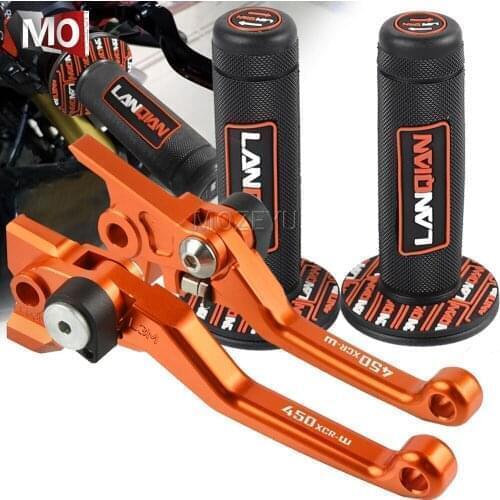 For 450XCRW 450 XCRW XCR-W 450XCR-W 2014-2018 2015 CNC Pivot Brake Clutch Levers Dirt Bike Handle Hand Grip Handlebar Motocross