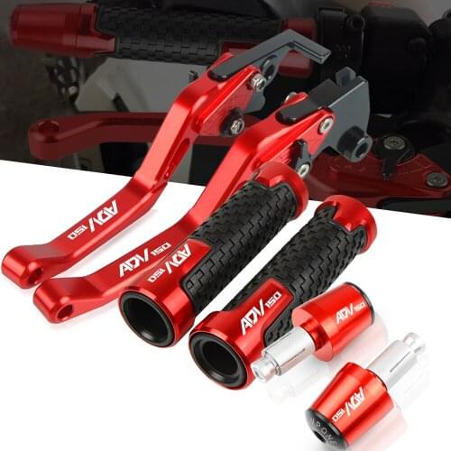 For HONDA ADV150 ADV 150 2019-20 Motorcycle CNC Aluminum Scooters Adjustable Folding Brake Clutch Levers Handlebar Handle Grips