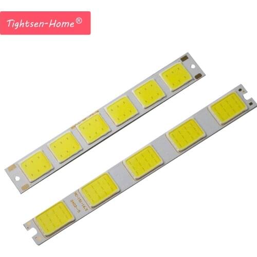 6W 5W 12V flexible led cob chip strip bulb light cold white cob led strip 5/6grids source 129MM 151MM for diy running light