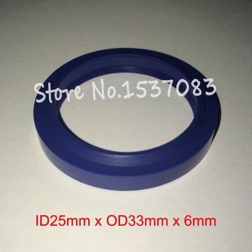 Hydraulic ram cylinder oil seal wiper seal o ring rod ring gasket 25mm x 33mm x 4.5mm x 6mm