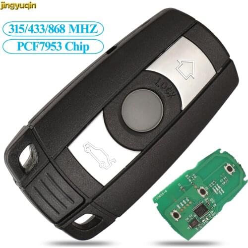 Jingyuqin Remote Car Key Control FSK CAS3 315/433/868MHZ PCF7953 Chip For BMW 1 3 5 7 Series X5 X6 Z4 Smart Keyless Entry