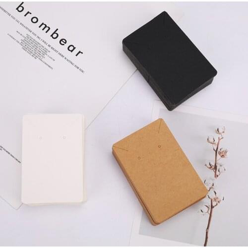 50PCS/bag Earrings And Necklace Display Cards Cardboard Earring Package Hang Tag Card For Ear Studs Earring Necklaces