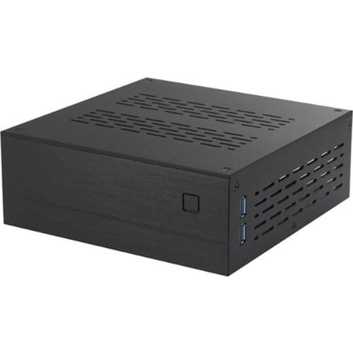 A01 Mini ITX Computer Case Chassis Aluminum Briefcase Home Theater AC-DC HTPC Computer Box Desktop PC Enclosure