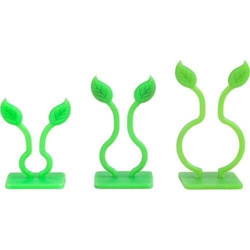 Hot Sales 100pcs Plant Climbing Wall Clip Invisible Wall Vines Fixture Wall Sticky Hook Tools Holder Plant Cages & Supports