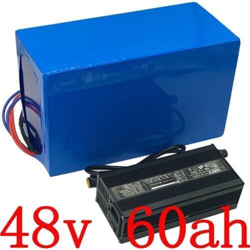 48V battery pack 48V 60AH lithium battery 48V 60AH electric bike battery for 48v 1000W 2000W 3000W electric scooter battery