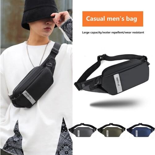 Man Chest Crossbody Bags Waist Pack Belt Cross Body Sling Waterproof Fashion Shoulder For Men Phone Fanny Pack Bag Single Slung