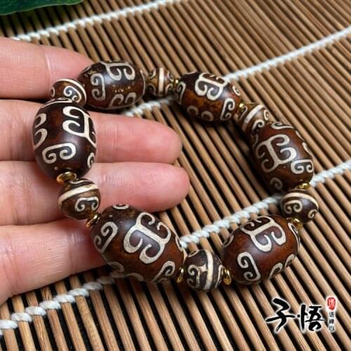 Natural agate beads bracelet for men mens dragon Totem Bracelet charm bracelet bangles jewelry jade bangle bracelet 15*22