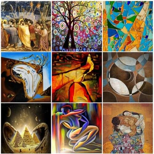 SDOYUNO Full Square/Round Diamond Painting 5D DIY Diamond Embroidery Kits Figure Mosaic Cross Stitch Figure Pattern Home Decor