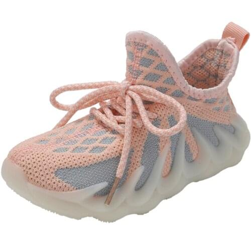 Girls' Shoes 2021 New Summer Children Sport ShoesTenis Infantil Mesh Lightweight Soft Sole Breathable Girl Casual Shoes