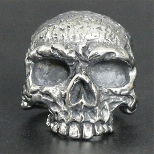 Support Dropship Newest Evil Dead Ghost Skull Ring 316L Stainless Steel Jewelry Cool Men Band Party Ring
