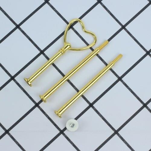 10pcs cake stand centre cake plate fitting mix colour heart style dessert stands handles/cupcake stand