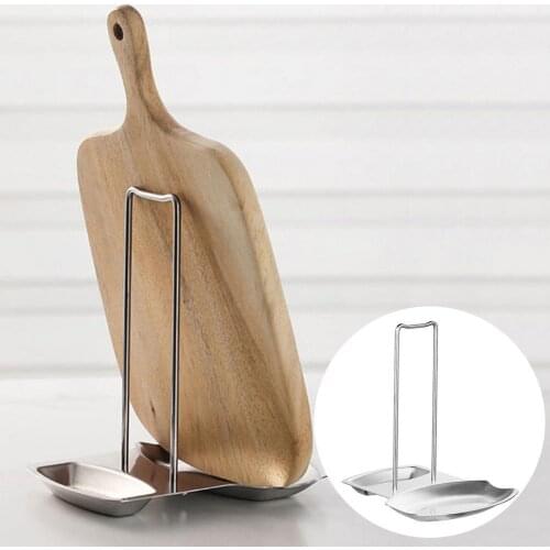 Stainless Steel Pot Lid Shelf Detachable Pan Cover Rack Drain Stand Spoon Holder