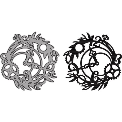 Cutting Dies Iron Chain Gears Round Shape For DIY Scrapbooking Embossing Album Paper Cards Dies 2021 New