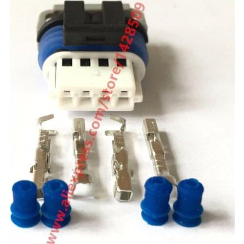 10 Sets O2 Oxygen Sensor Connector Auto Wire Connector Female 4 Pin Plug