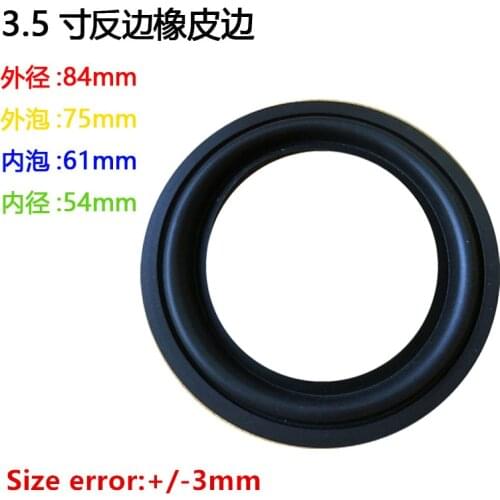 10pcs /lots ( 3 1/2 ) 3.5 inch ALison woofer / Bass SPEAKER SURROUNDS REPAIR RUBBER