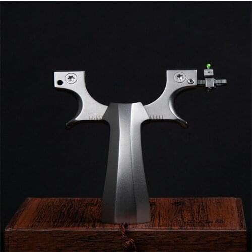 TC21 Titanium Alloy Slingshot Hunting Slingshot Catapult Flat Rubber Bands Slingshot Adjustable Bow Head Shooting Sling shot