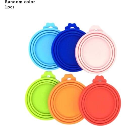 Silicone Fresh-Keeping Cover Multi-Function Pet Silicone Canned Lid Cat Dog Food Seal Cover Fresh Cover Three-In-One