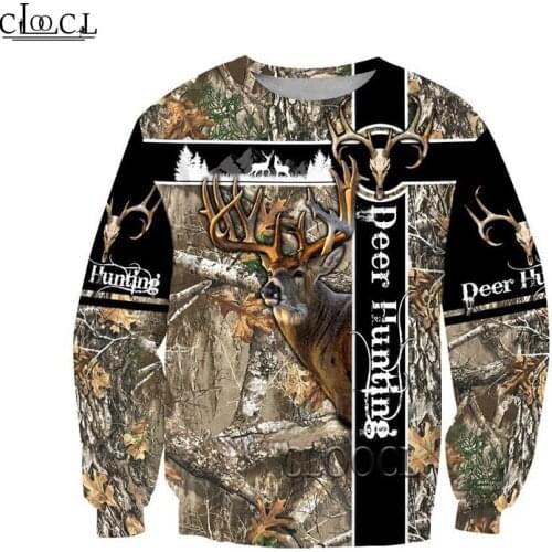 HX Deer Hunting 3D All Over Printed Hoodie Men Sweatshirt Unisex Streetwear Zip Pullover Casual Jacket Tracksuits Drop Shipping