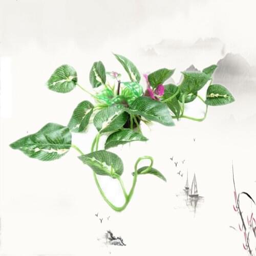 Aquarium Decoration Artificial Plastic Water Plant Decor FishTank Background Submersible Grass Aquatic Plants Flower Ornament