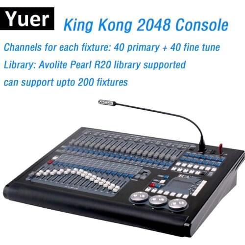 Flightcase Packing King kong 2048 DMX Controller Stage Lights LED Par Moving Head Spotlights DJ Console Disco Lights Equipments