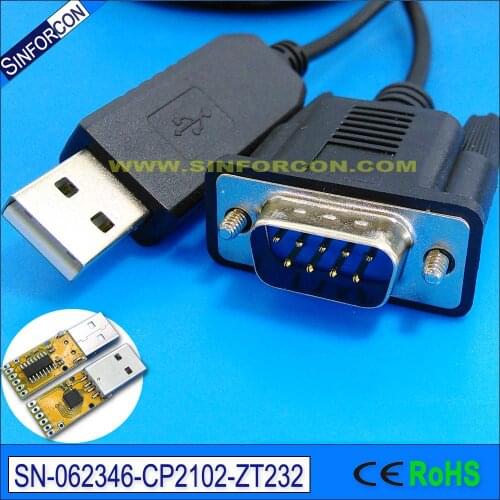 Win10 Linux Mac Android Silabs cp2102 CP210x USB rs232 db9 Serial Adapter Converter Cable