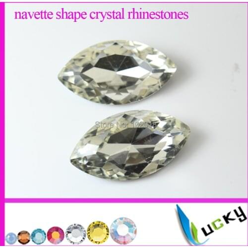 Point back strass 3x6mm 4x8mm 4x15mm 5x10mm 6x12mm 7x15mm 9x18mm 13x22mm 13x27mm 17x32mm Navette fancy crystal Rhinestones