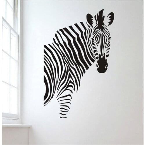 Zebra Wall Sticker Animal Styling Home Decor Creative Wall Decal Kids Children Room Nursery Decoration Art Murals