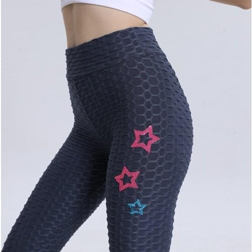Women Yoga Pants 2021 High Waisted Push Up Sequins Jacquard leggings New Gym Sport Workout Elastic Breathable Seamless Leggings