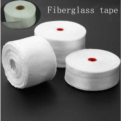 20mm*25m White Fiberglass Cloth Tape, Fiberglass Plain Weave, High Strength, High Temperature Resistance 1PCS