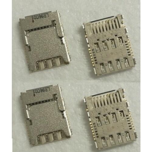 100X sim card reader holder Connector for Samsung Galaxy S5 G900 G900A G900F G900X I9600 slot memory card reader tray module