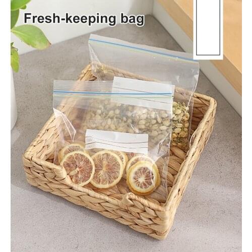 15/20/30 pieces of silicone food storage container vegetable freezer sealed bag reusable freezer bag zipper leakproof fruit bag