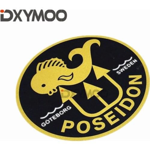 5PCS scuba diving car sticker cool diving car sticker fashion decals POSEIDON GOTEBORG SWEDEN 12cm