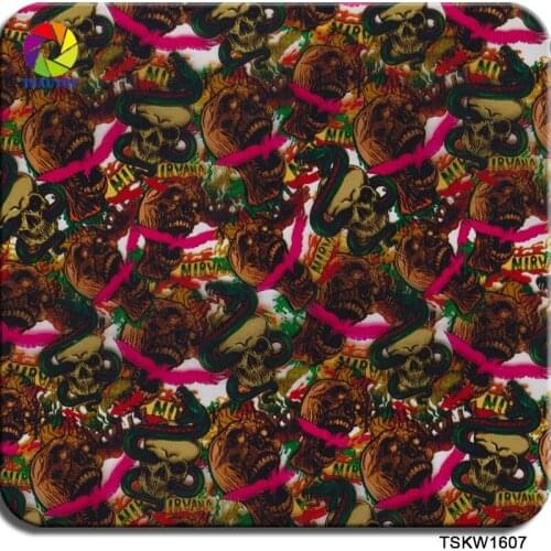 Free shipping TSAUTOP Width 0.5m water transfer printing flim carbon fiber aqua print hydro dipping film printed WDF1607