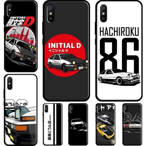 Japan Anime Initial D Car For Xiaomi Redmi 9T 9C 9A K40 Case For Redmi Note 10 Pro Note 9 Pro 8 Pro Note 8T 9S Cover