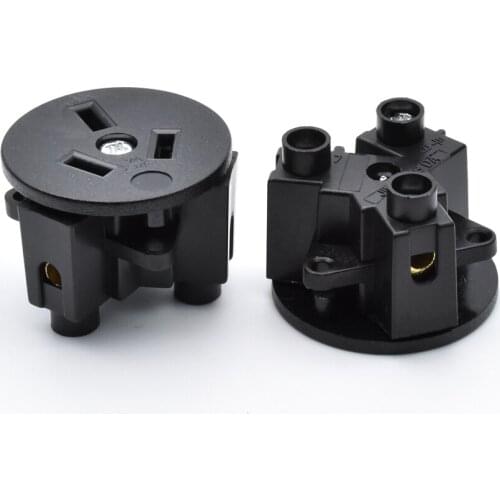 Black CE Rohs round industry multifunctional outlet 250V 10A Australian standard universal electrical AC power socket SS-8D