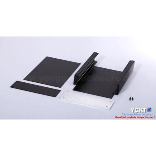 180*60-220mm(WxH-D)extruded black aluminum case / aluminum electronic enclosures