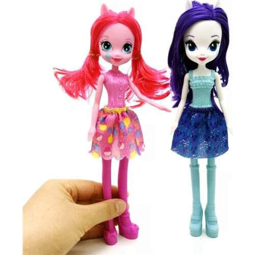 23cm Original EGDoll Girls Dolls Horse doll Twilight sparkle Applejack Rainbow classic toys Best Gift for Girl anime toy